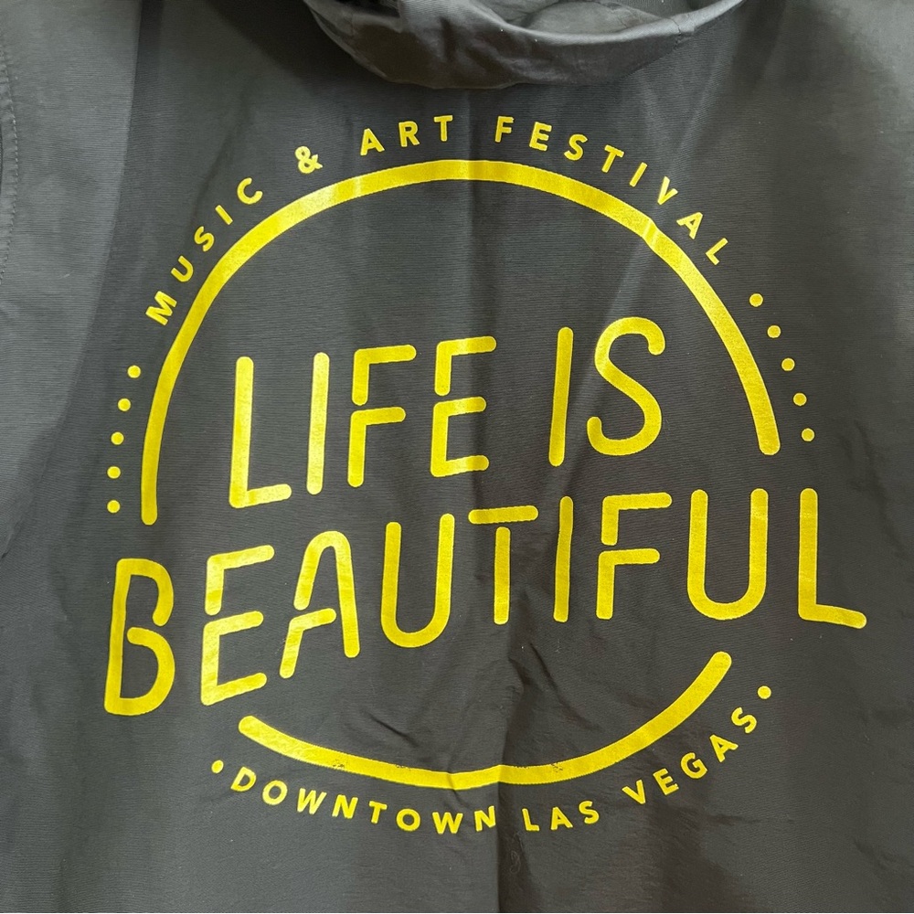 Life is Beautiful Music and Art Festival Jacket Size Small - Picture 5 of 6